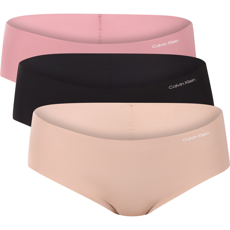 3PACK dámské kalhotky Calvin Klein bezešvé vícebarevné (QD3559E-3EV) 113326480