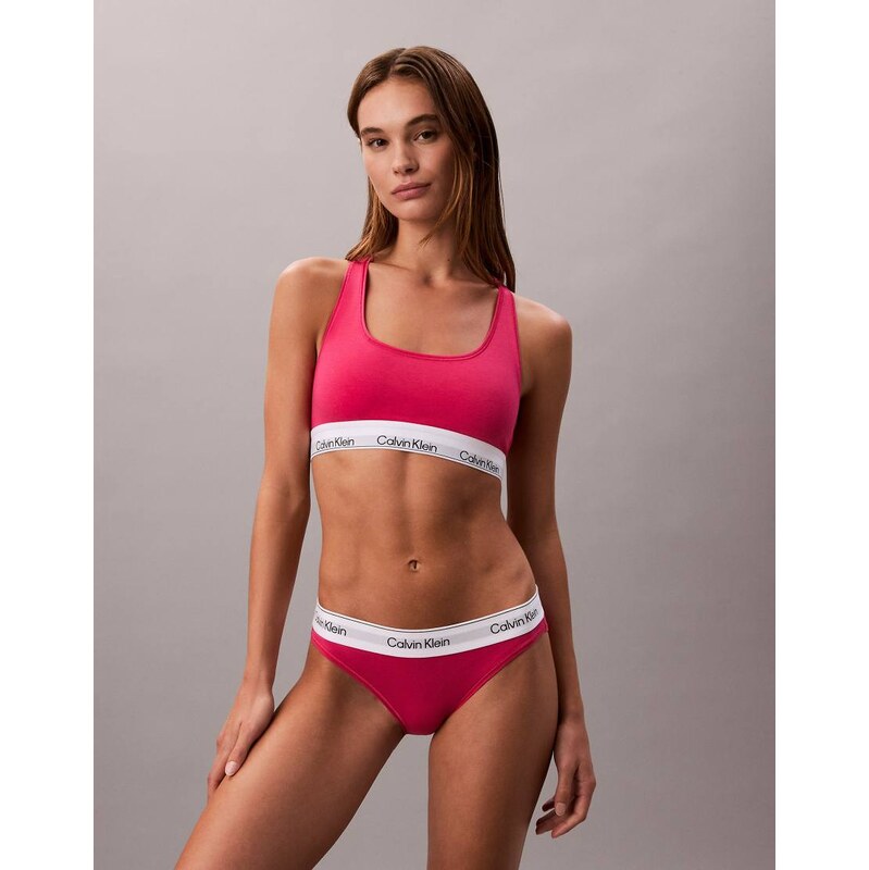Calvin Klein Icon Cotton Modal bralette in vibrant pink 113327405