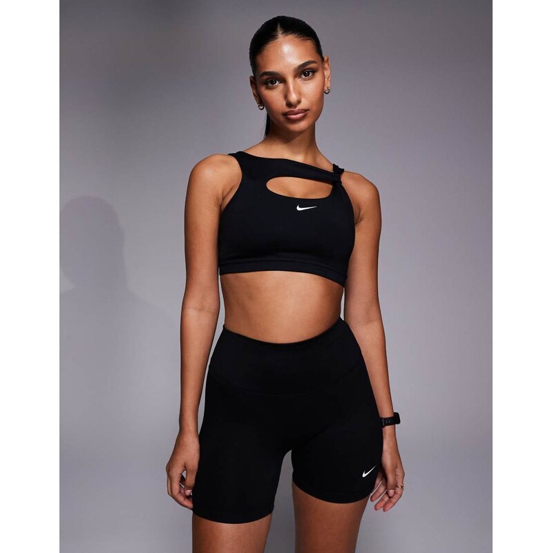 Nike Training Nike One Training twist strap sports bra in black