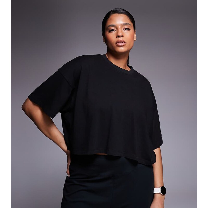 4505 Curve Icon heavyweight cotton cropped t-shirt with quick