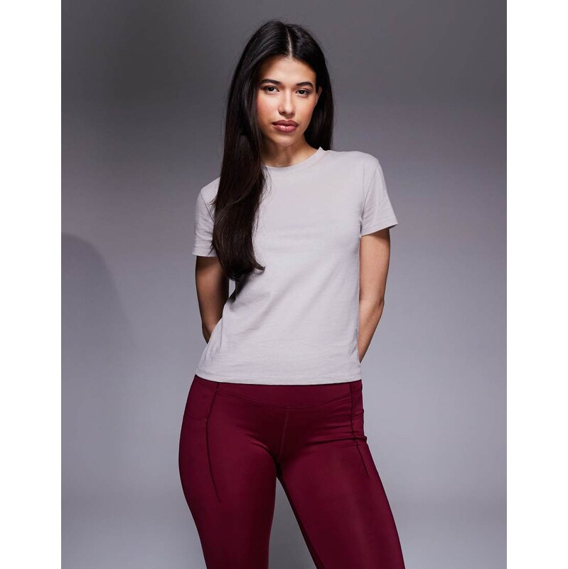 4505 Icon cotton boxy t-shirt with quick dry finish in ash-Neutral 113338475