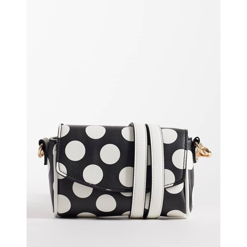 ASOS DESIGN polka dot mini cross body bag with adjustable strap in 113331772