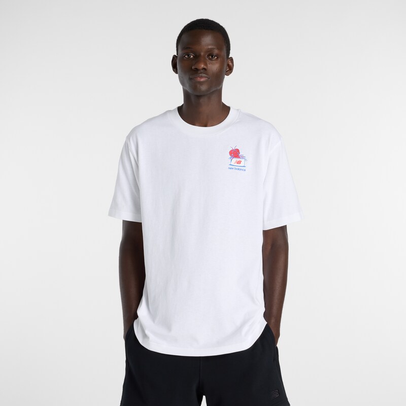 Pánské tričko New Balance MT61Y1F6WT – bílé