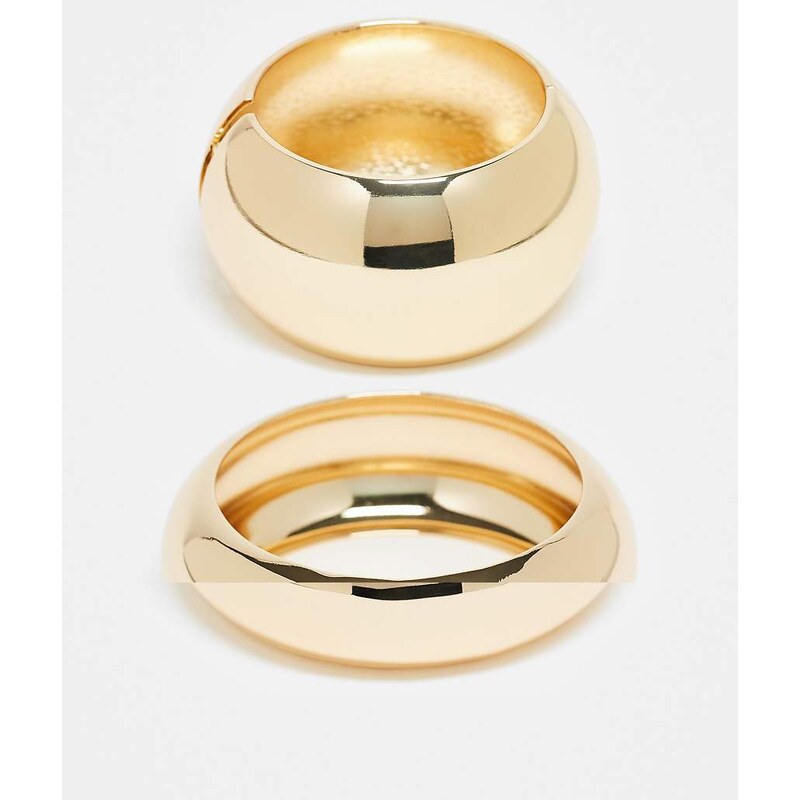 ALDO quiiinn chunky layered 2 bangle set in gold 113327486