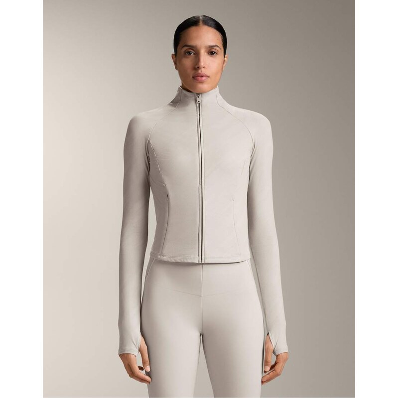 OYSHO Light warm reflective technical jacket in taupe-Grey