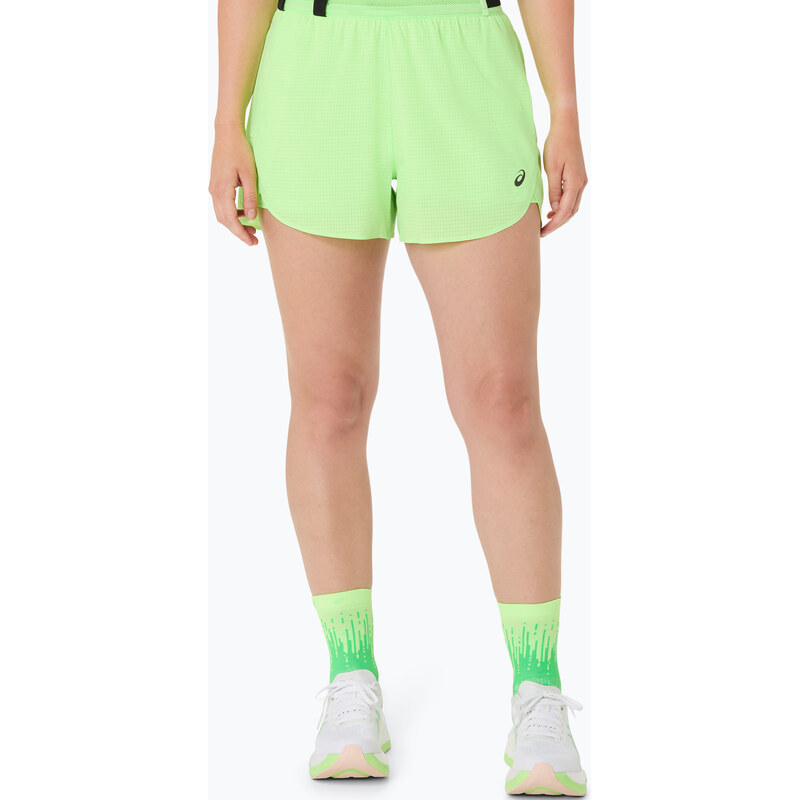 Dámské běžecké šortky ASICS Metarun Split illuminate green