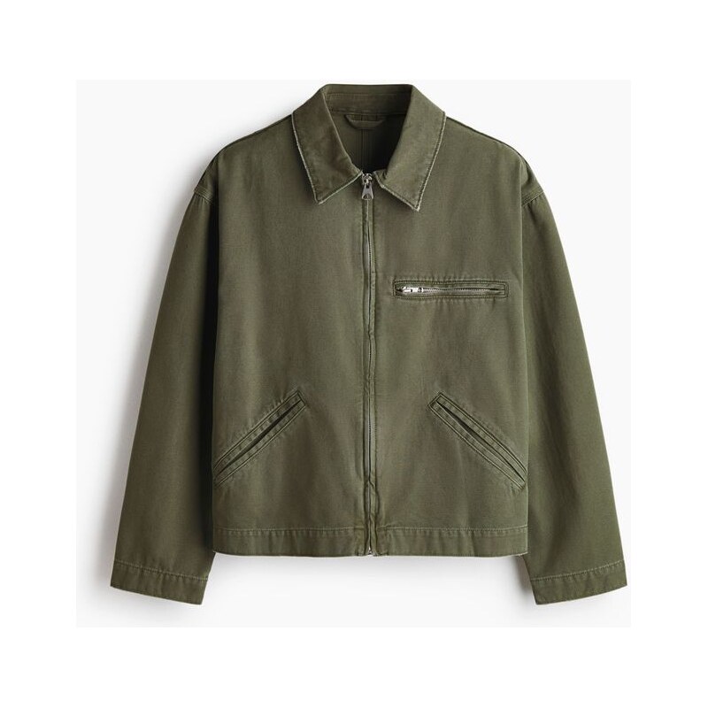 H&M - Bundas límcem - Khaki Zelená