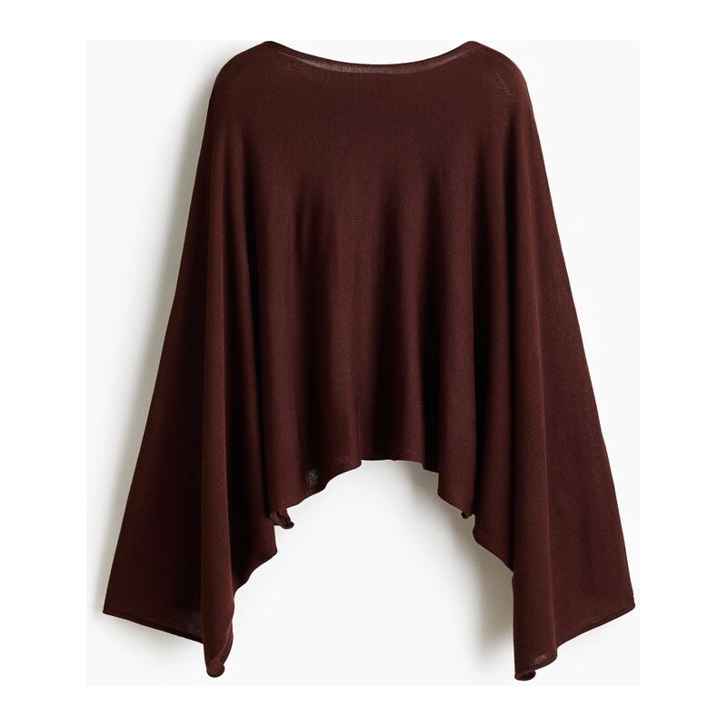 H&M - Oversized top - Tmavě Hnědá