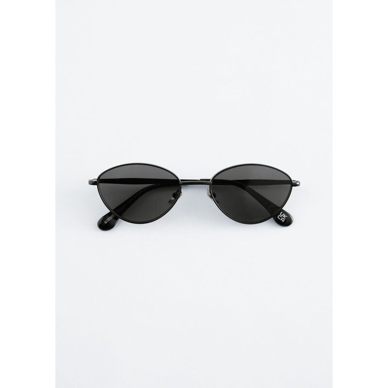 H&M - Drátěné oválné sluneční brýle - černá 113330767