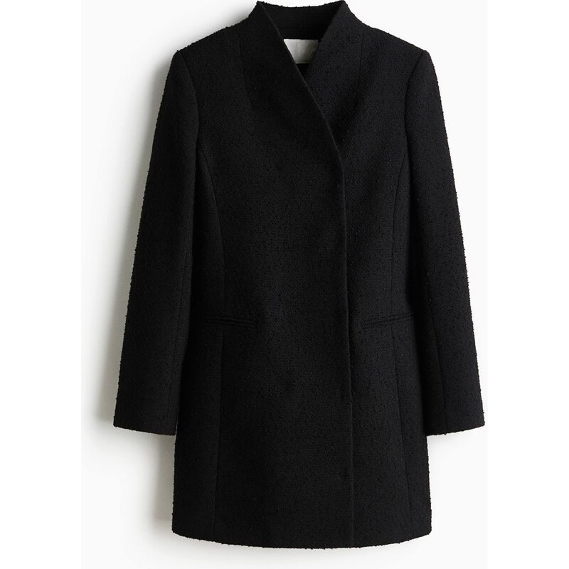 H&M - Šaty sako z buklé - Černá