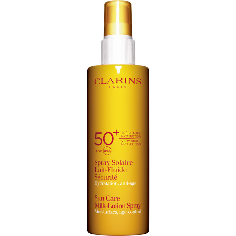 Clarins Spray Solaire Lait-Fluide Sécurité UVA/UVB 50+ Opalovací sprej 150 ml