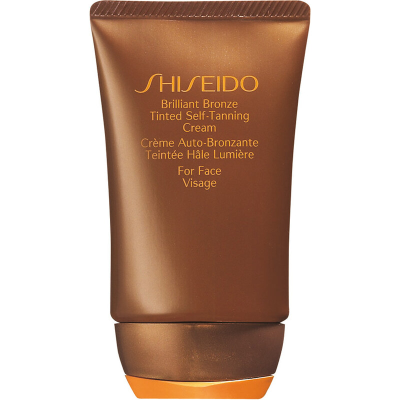 Shiseido Medium Tan Brilliant Bronze Tinted Self-Tanning Cream Samoopalovací krém 50 ml