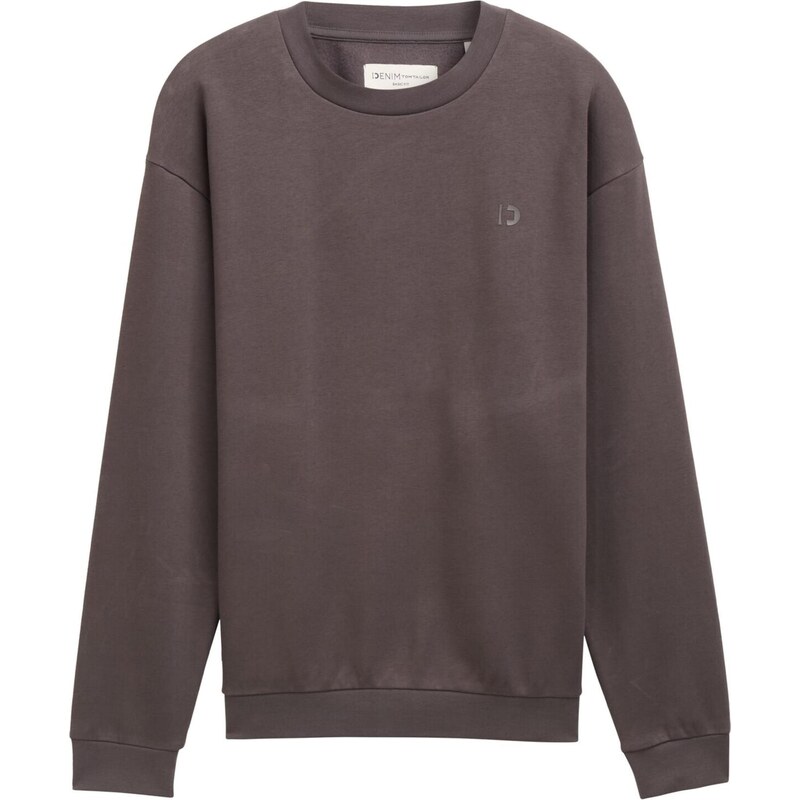 TOM TAILOR DENIM Mikina hnědá