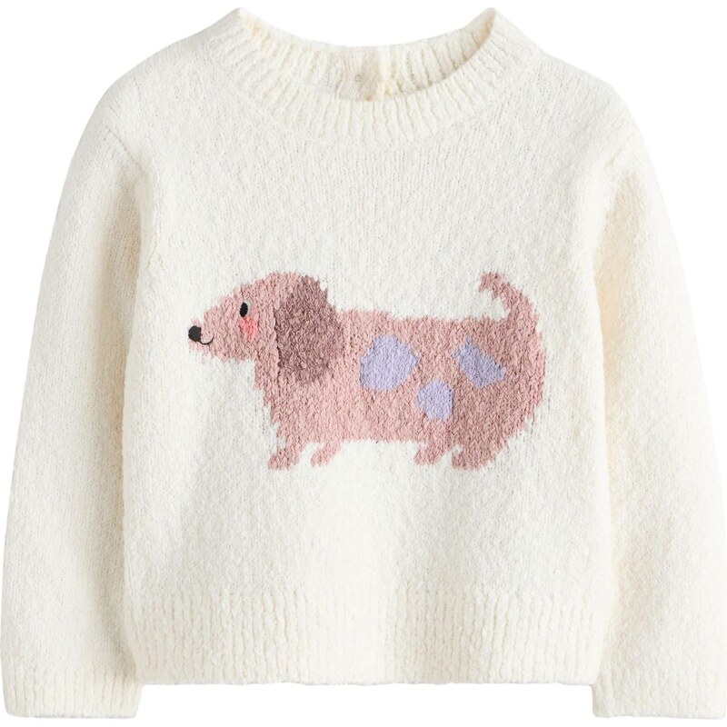 Next Svetr Sausage Dog béžová / režná / tmavě béžová / chladná
