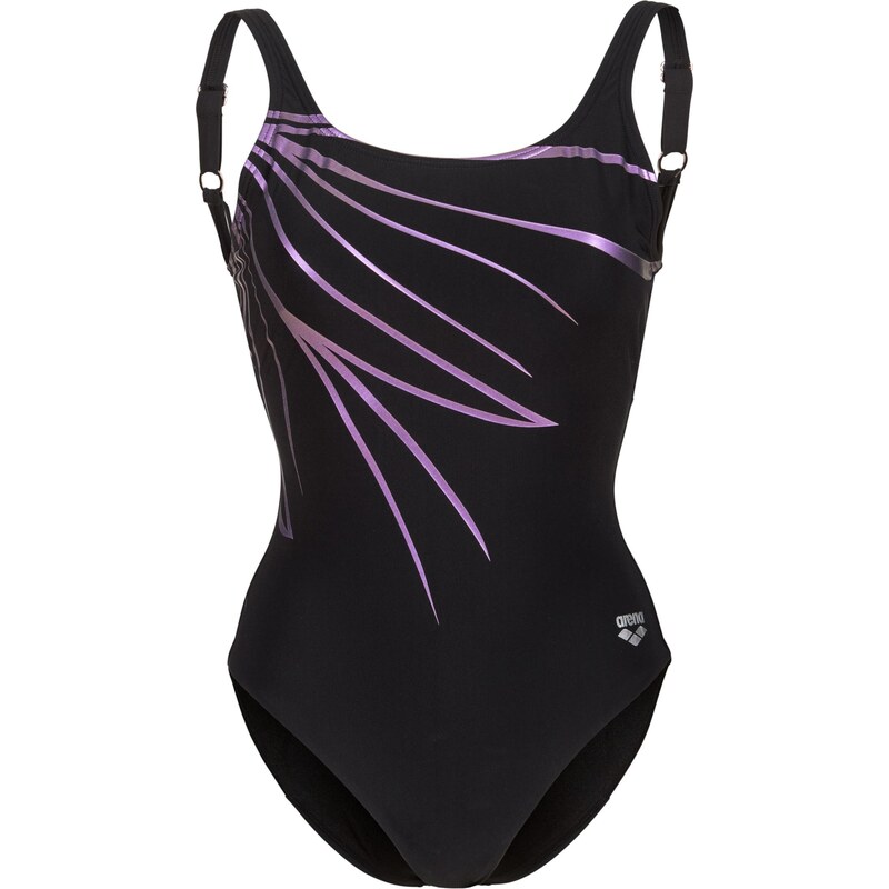 ARENA Stahovací plavky SHAPEWEAR LILI B-CUP fialová / černá 113338235