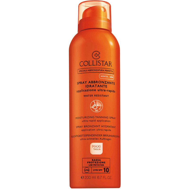 Collistar Colliksar Moiksurizing Tanning Spray SPF 10 Opalovací sprej 200 ml