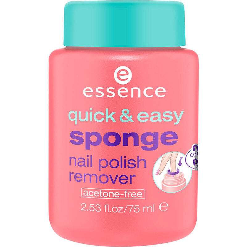Essence Quick & Easy Sponge Nail Polish Remover Odlakovač 75 ml