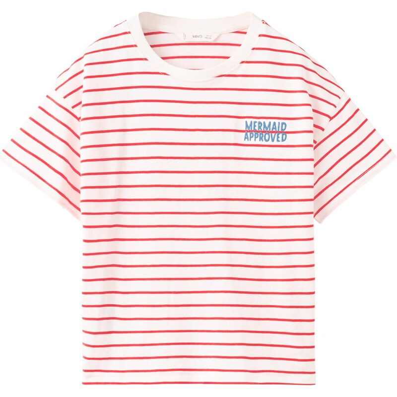 MANGO KIDS Tričko MERMAID královská modrá / červená / bílá