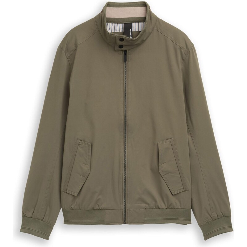 TOM TAILOR Přechodná bunda 'Harrington' olivová