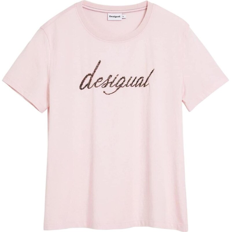 Desigual Tričko starorůžová