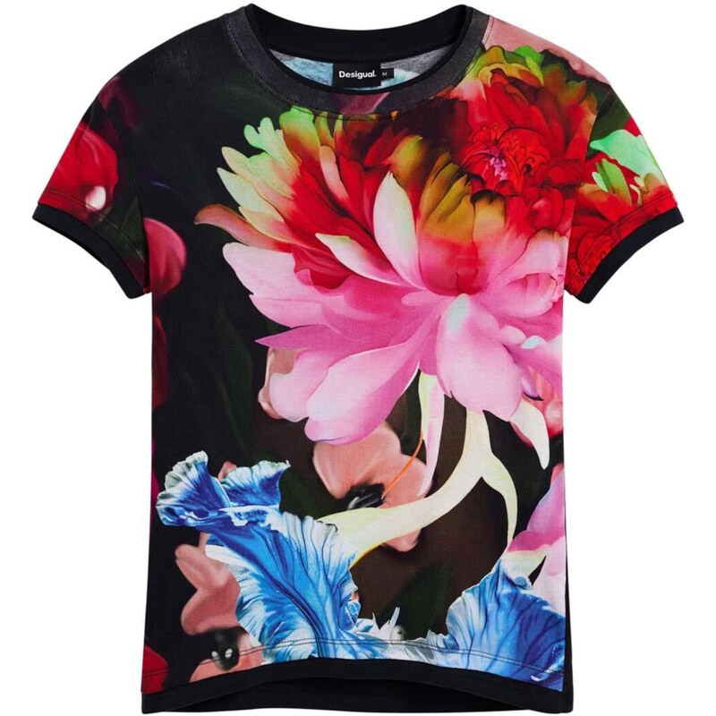 Desigual Tričko mix barev / černá
