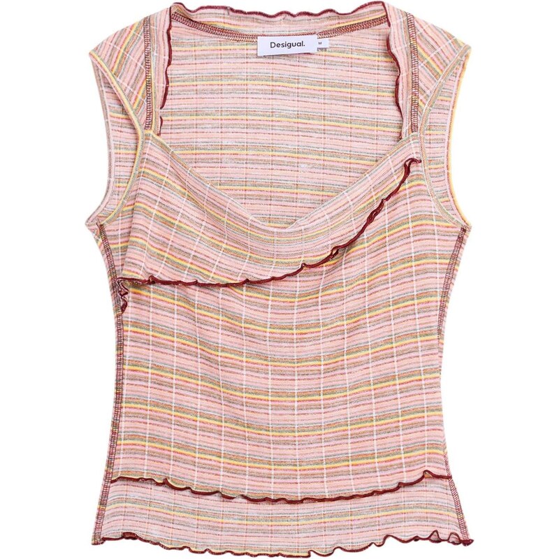 Desigual Tričko mix barev / růžová