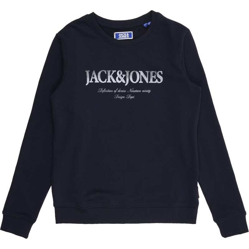 Jack & Jones Junior Mikina JJDevin Daytona tmavě modrá / bílá