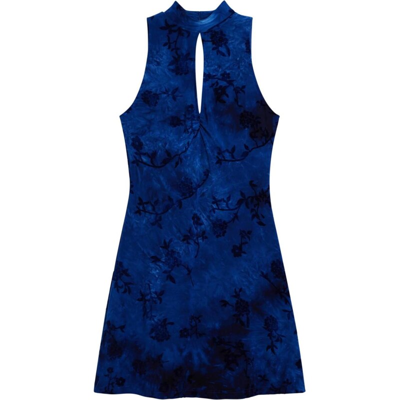 Desigual Šaty 'Night Garden' modrá / noční modrá