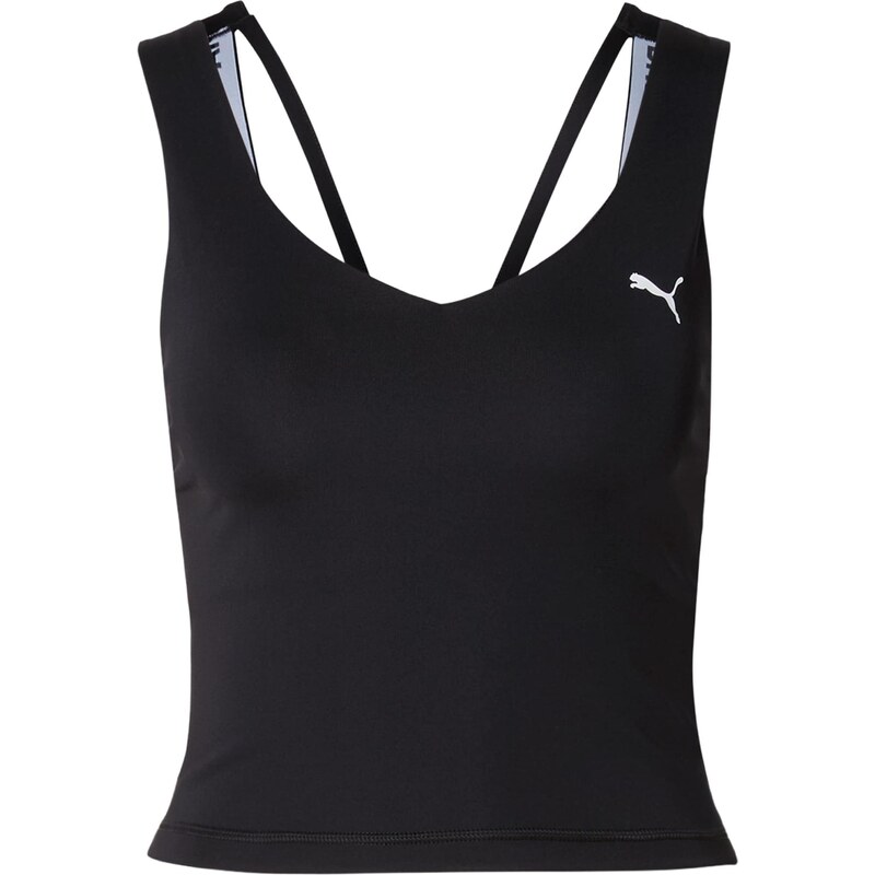 PUMA Sportovní top Strong černá / bílá 113339158
