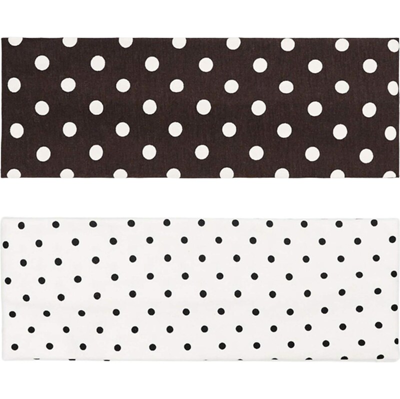 Bershka Čelenka černá / bílá
