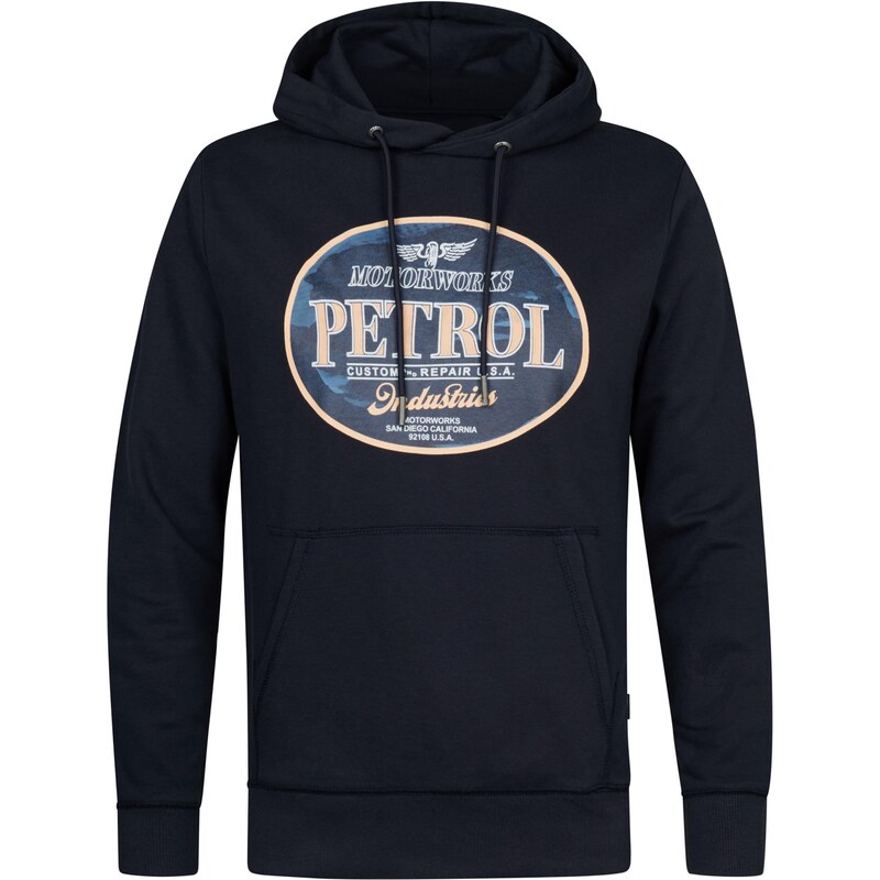 Petrol Industries Mikina béžová / modrá / námořnická modř / bílá