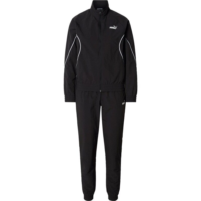 PUMA Sportovní souprava černá / bílá