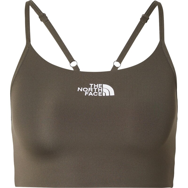 THE NORTH FACE Sportovní podprsenka FLEX tmavě zelená / bílá 113340049