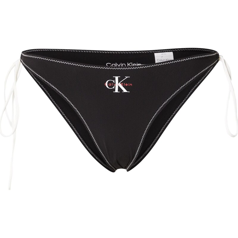 Calvin Klein Swimwear Spodní díl plavek CK Monogram černá / bílá