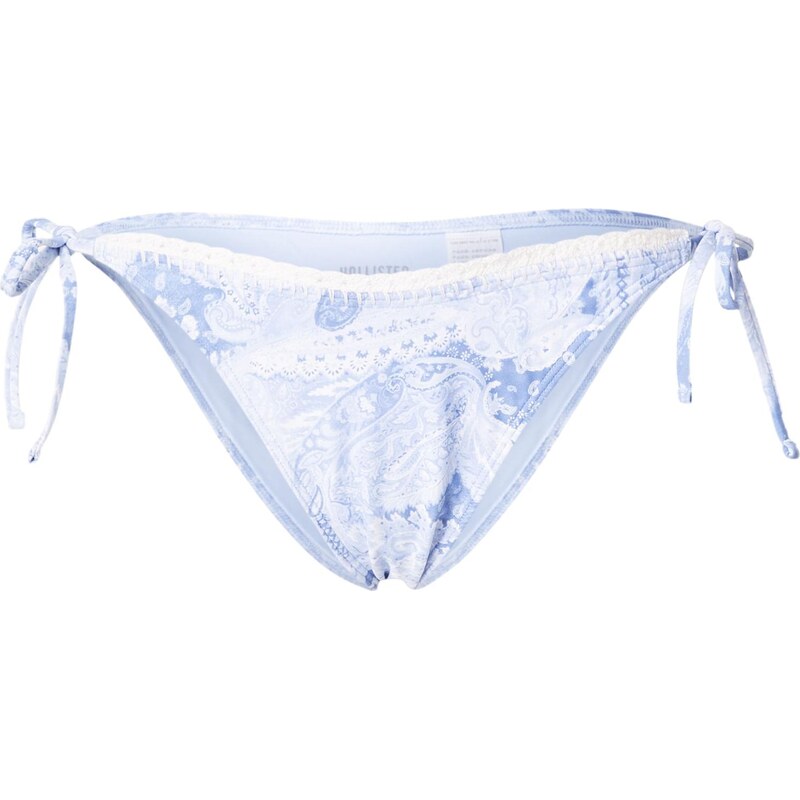 HOLLISTER Spodní díl plavek světlemodrá / bílá