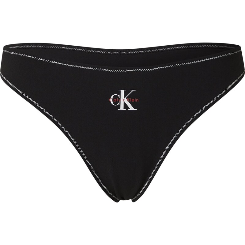 Calvin Klein Swimwear Spodní díl plavek červená / černá / bílá