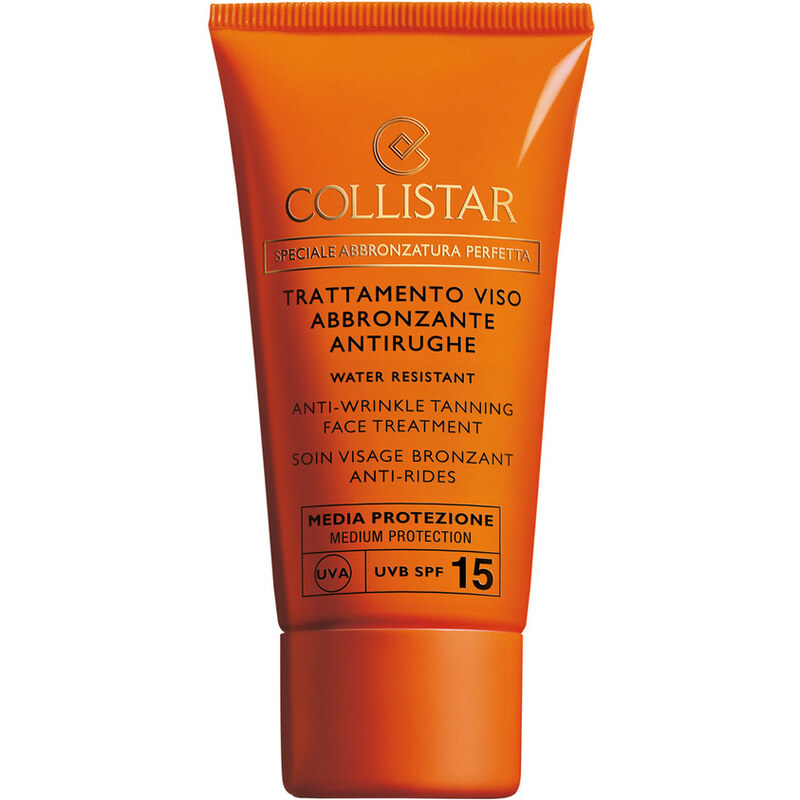 Collistar Colliksar Anti-Wrinkle Tanning Face Treatment SPF 15 Opalovací krém 50 ml