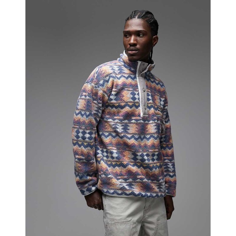 Columbia Helvetia II printed half snap fleece in multi
