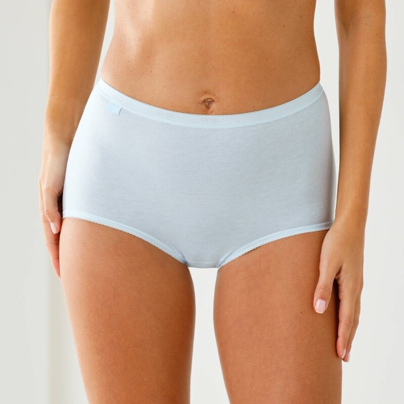 Blancheporte Kalhotky maxi Basic, sada 3 ks modrá 113340296