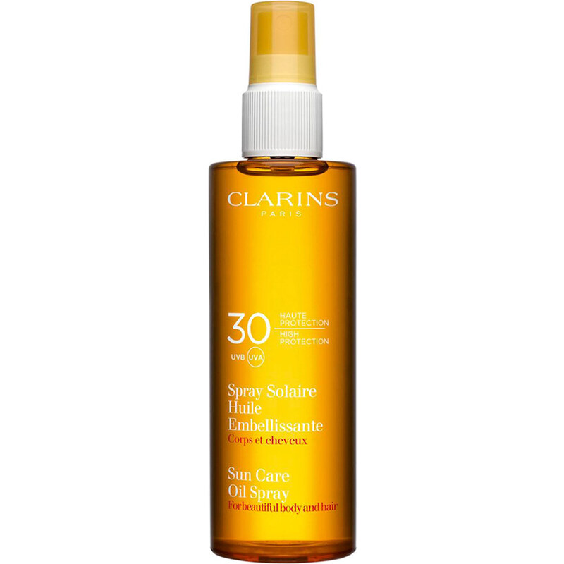 Clarins Spray Solaire Huile Embellissante UVA/UVB 30 Opalovací olej 150 ml