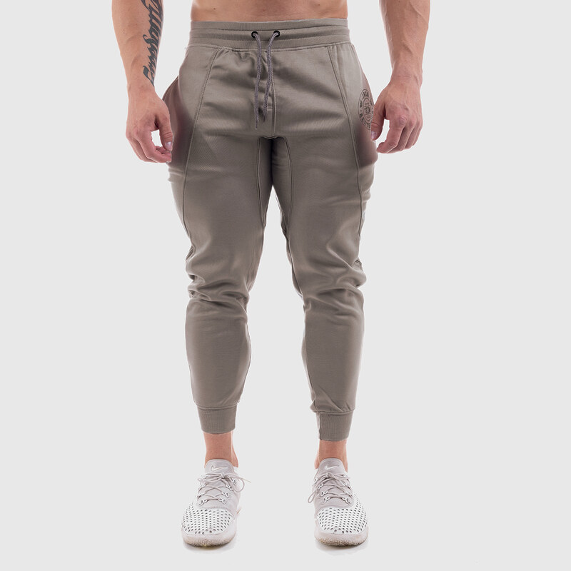 Jogger tepláky Iron Aesthetics Circle Star, šedé