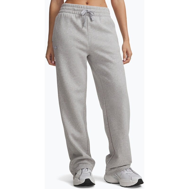 Dámské kalhoty Under Armour Rival Fleece Straight Mod gray light