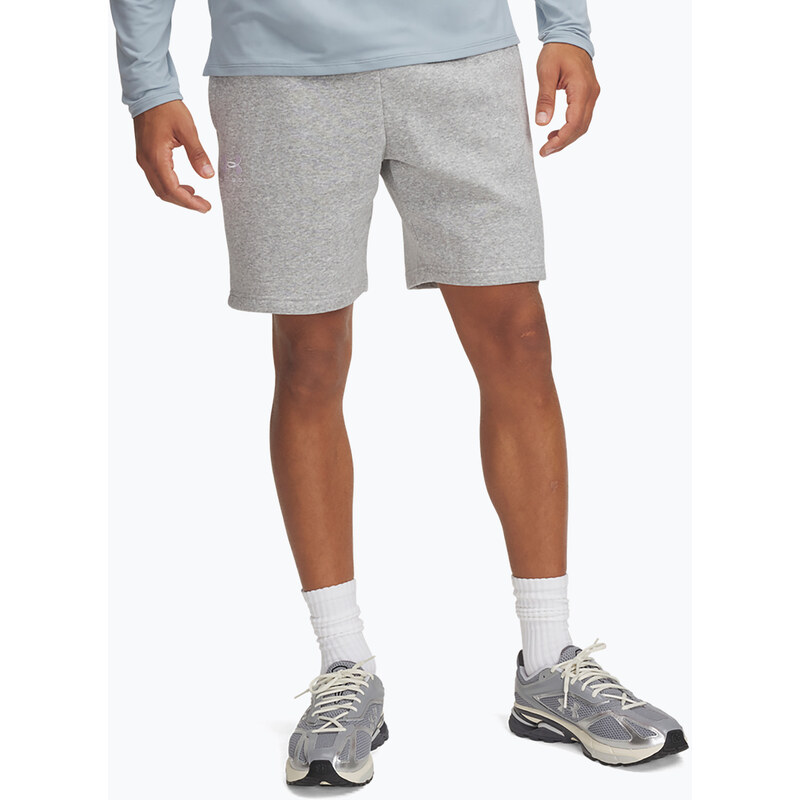 Pánské šortky Under Armour Icon Fleece mod gray light heather