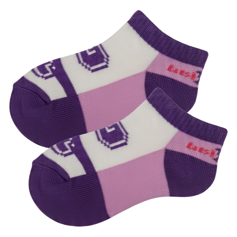 Dětské kotníkové ponožky fialové Design Socks 113289833