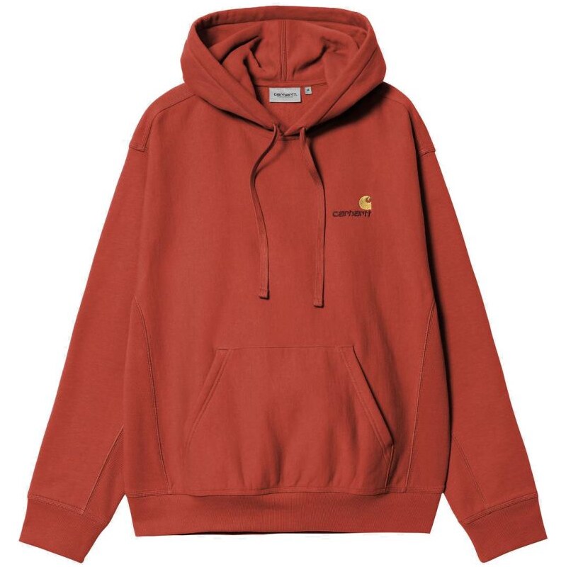 MMIKINA CARHARTT WIP Hooded American Scri - červená -