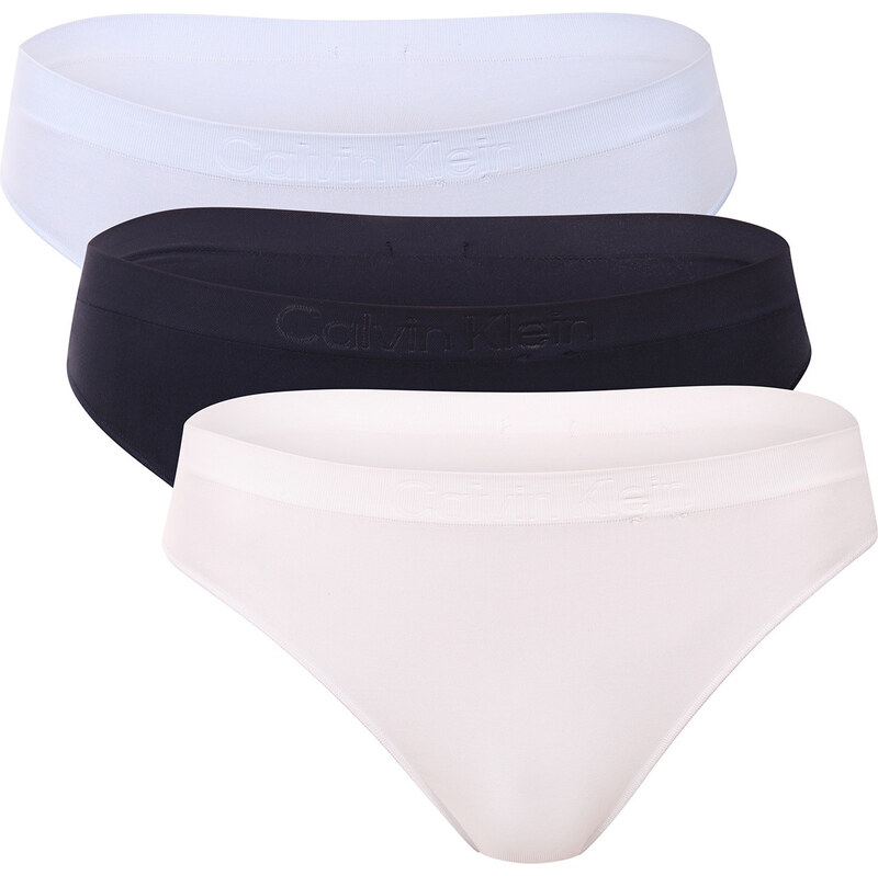 3PACK dámská tanga Calvin Klein vícebarevné (QD5211-FBI) 113352545