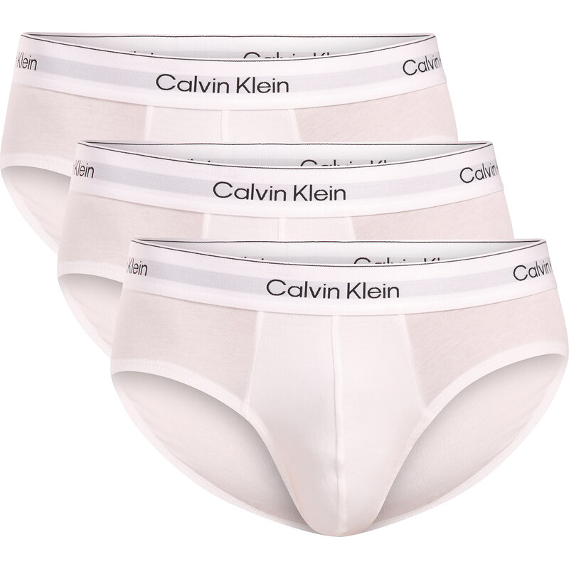3PACK pánské slipy Calvin Klein bílé (NB4388-100) 114404427