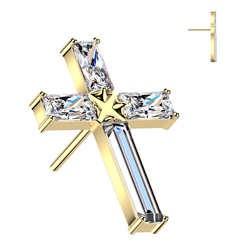 Atreya Titanová bezzávitová koncovka Cross 113356622