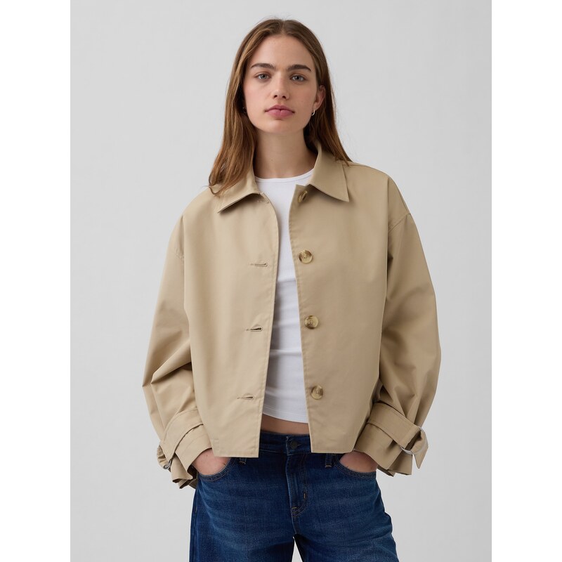 GAP oversize crop trenčkot pro ženy 113488141
