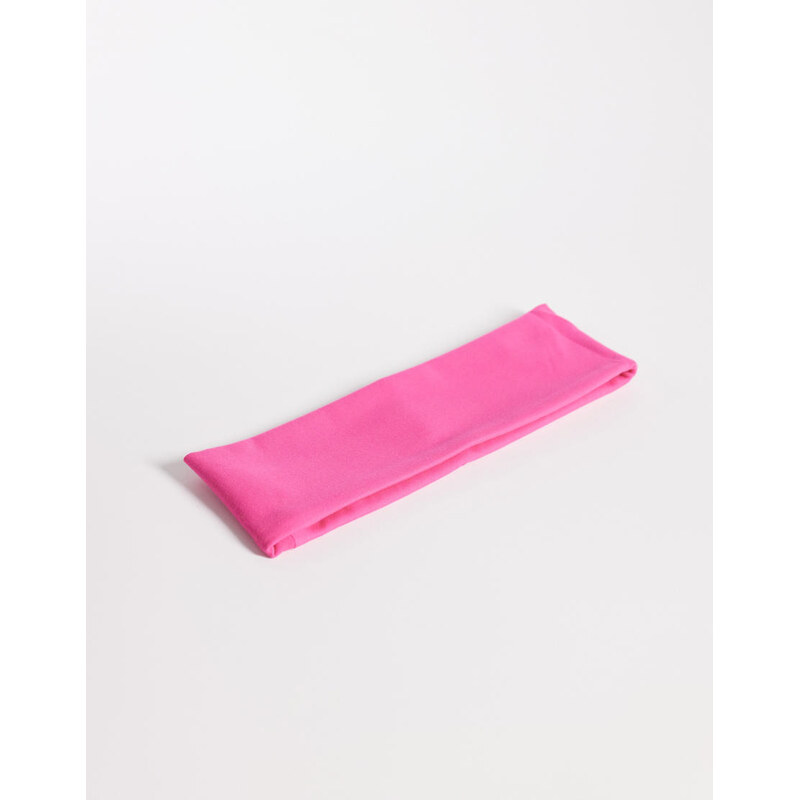 4505 Icon soft touch yoga wide headband in hot pink 113356942